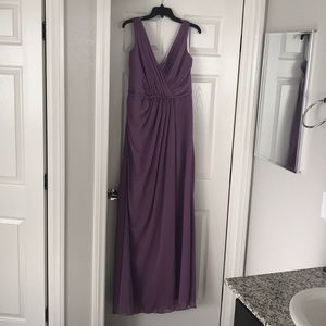 David’s Bridal Lavender Bridesmaid Dress